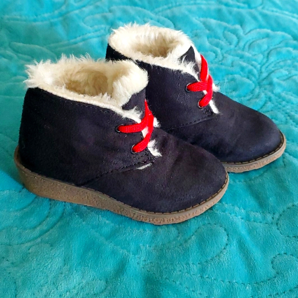 Faux fur boots